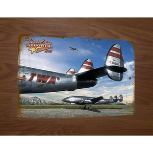 The Constellation Lockheed 1946 TWA Trans World‎ Airlines 8x12 Metal Wall Sign